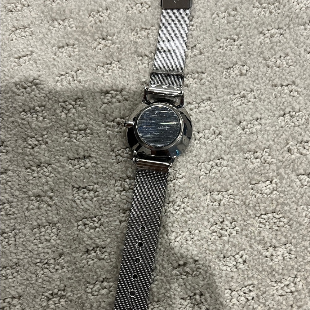 Silver and Black Men's Watch - Picture 4 of 5